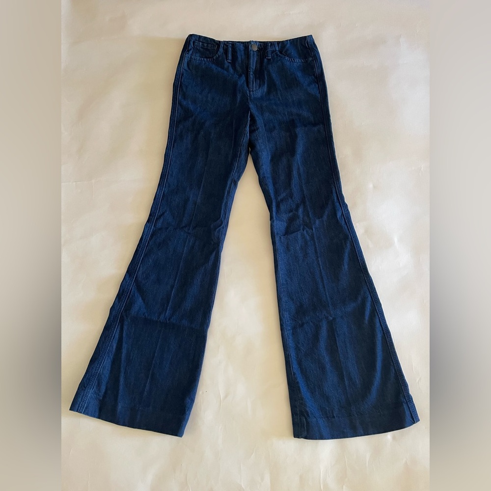 Zara Signature Denim Mid Rise Slim Fit Bootcut Leg